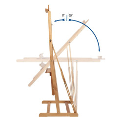 Mabef studio beech easel 8-90 degrees