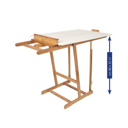 Mabef studio beech easel 8-90 degrees