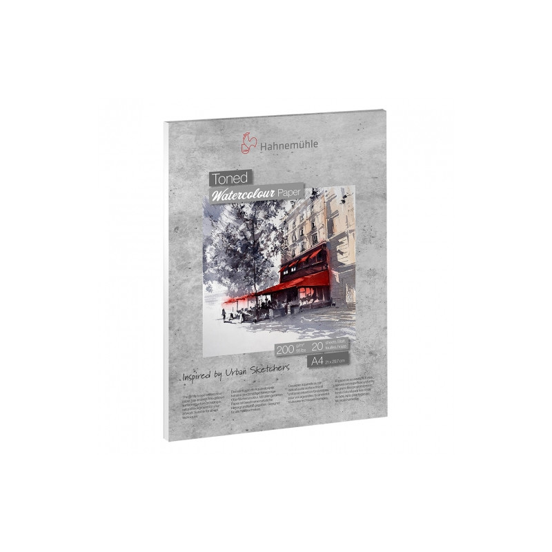 Blok Hahnemuhle toned gray watercolour 200g 20ark - sklep plastyczny -