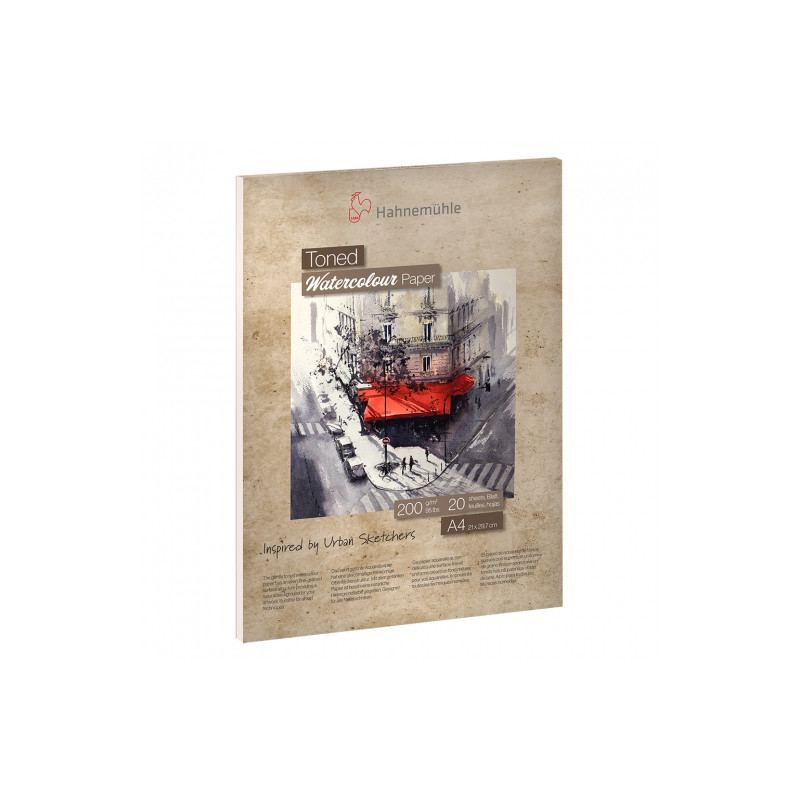 Block Hahnemuhle toned beige watercolour 200g 20sh