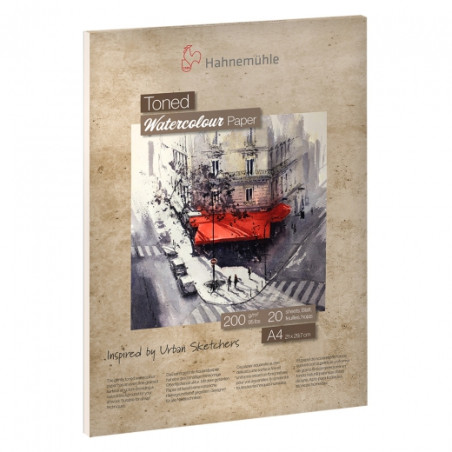Blok Hahnemuhle toned beige watercolour 200g 20ark - sklep plastyczny