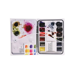 Golden QoR mini set of watercolor paints 12 semi-cubes