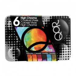 Golden QoR high chroma set of watercolor paints 6x5ml