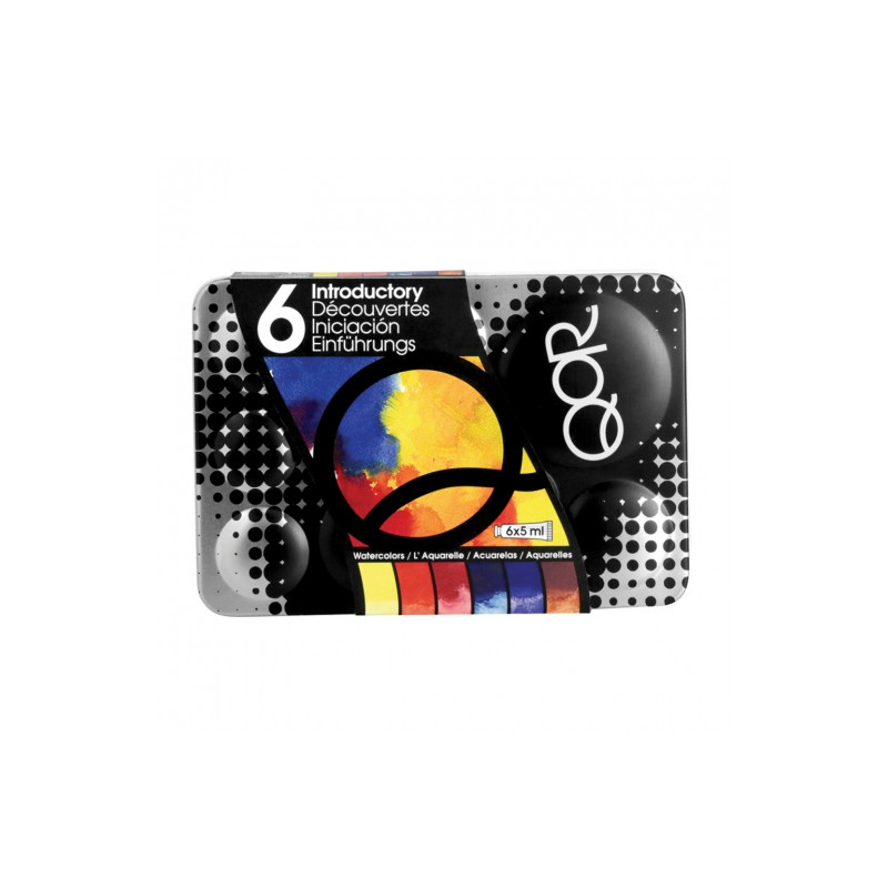 Golden QoR introductory set of 6x5ml watercolor paints