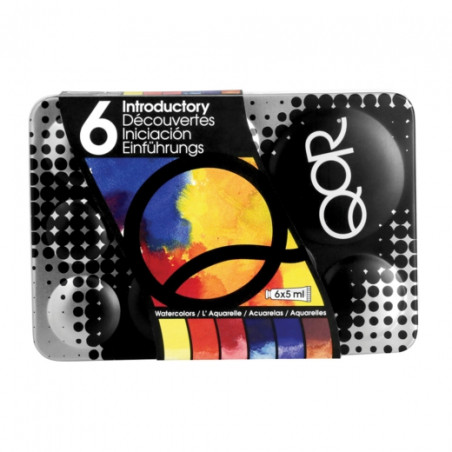 Golden QoR introductory set of 6x5ml watercolor paints