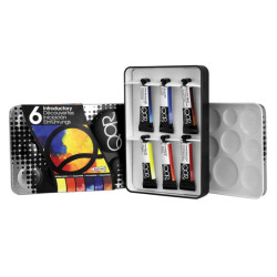 Golden QoR introductory set of 6x5ml watercolor paints