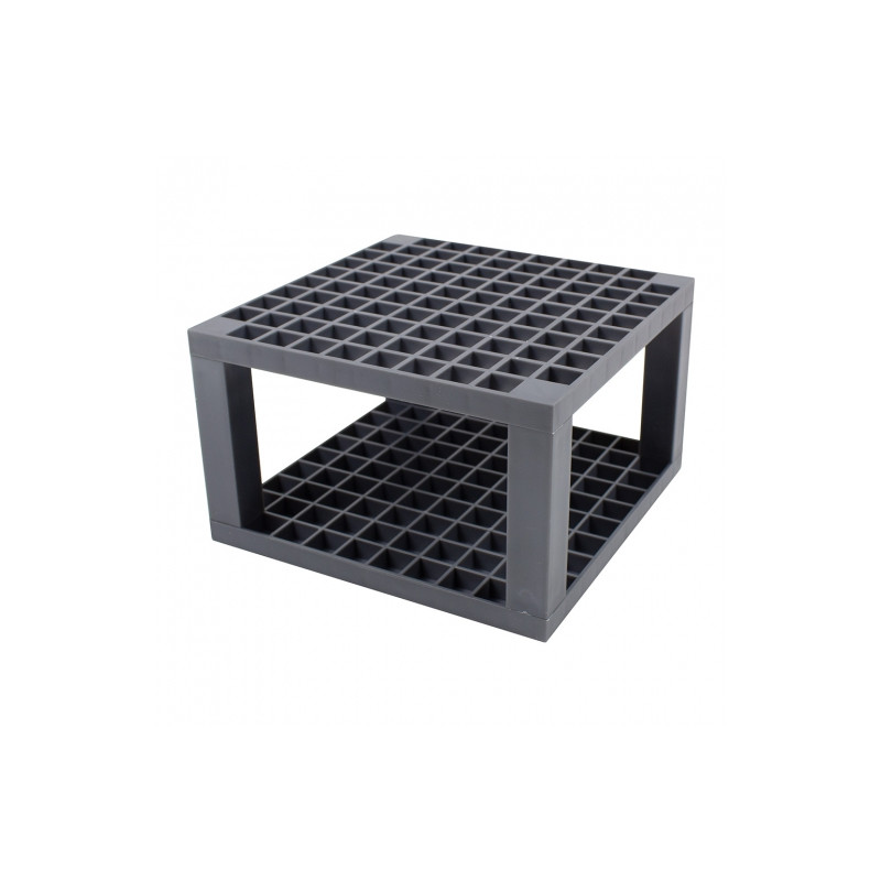 Square plastic stand for brushes