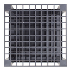 Square plastic stand for brushes