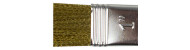 Kolibri flat brushes with brass bristles 9910M series