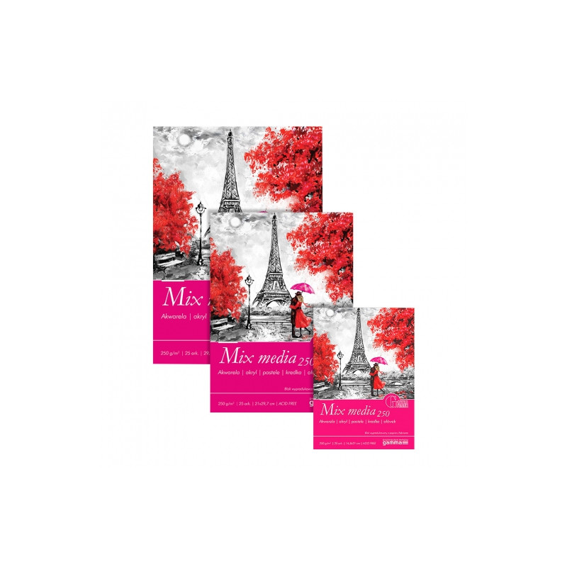 Block Gamma mix media 250g 25 sheets