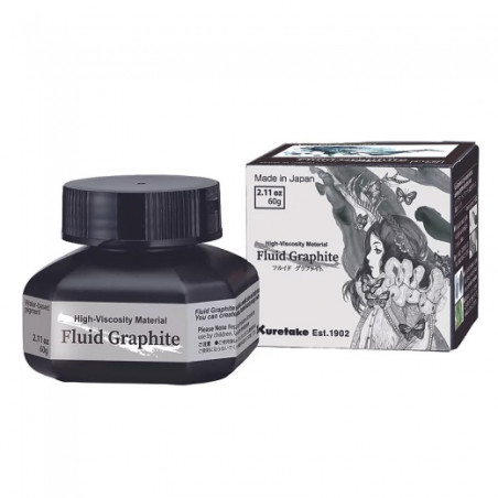 Kuretake fluid graphite 60g - sklep plastyczny - szał dla plastyków