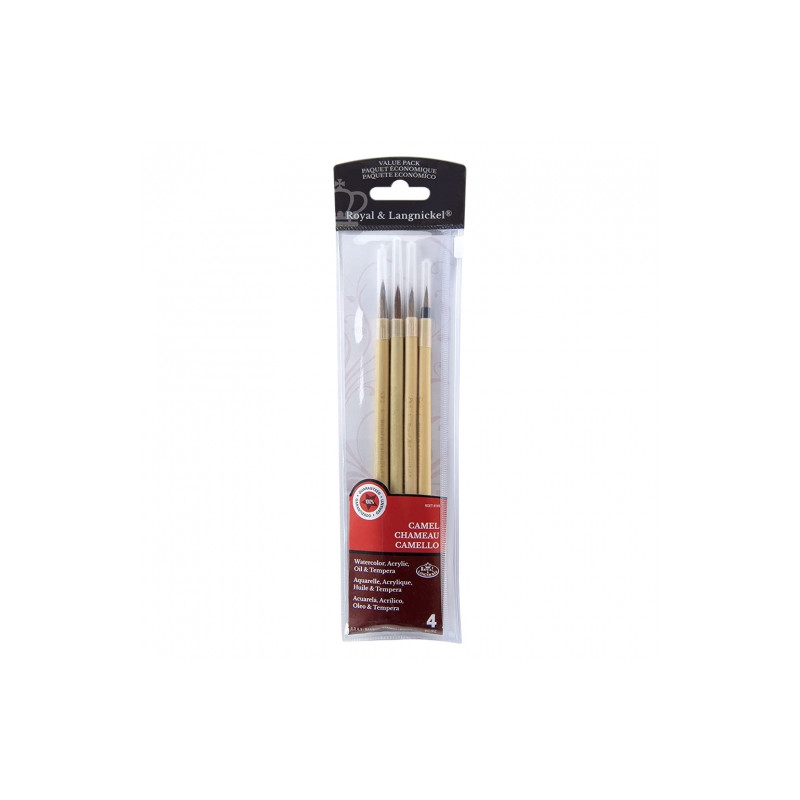 Royal set of 4 brushes series 9149 natural camel hair
