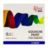Rosa Studio classic gouache set 9x20 ml, cardboard packaging