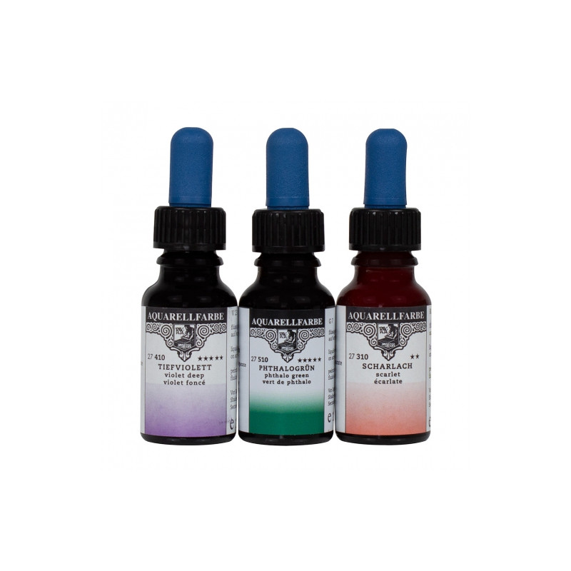 Rohrer&Klingner aquarellfarbe water paints with a 12ml pipette