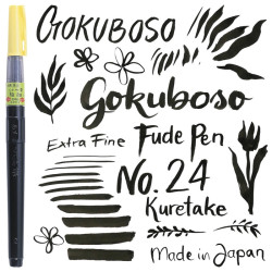Kuretake zig fude pen gokuboso no.24 - sklep plastyczny - szał dla pla