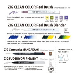 Kuretake zig exploring watercolor flowers gradation - sklep plastyczny