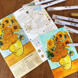 Kuretake zig historic art collection watercolor with Vincent Van Gogh