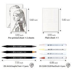 Kuretake zig historic art collection watercolor with Johannes Vermeer