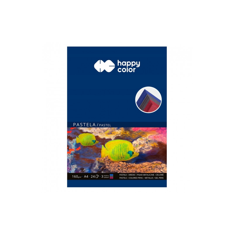 Block Happy Color pastel 160g 24 sheets 3 colors