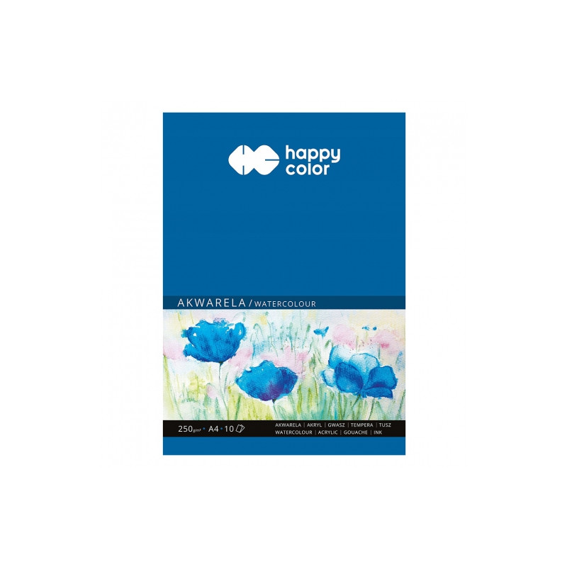 Blok Happy Color watercolour 250g 10ark - sklep plastyczny - szał dla