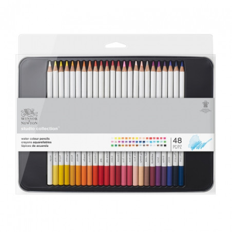 Winsor & Newton studio collection set of 48 watercolor pencils