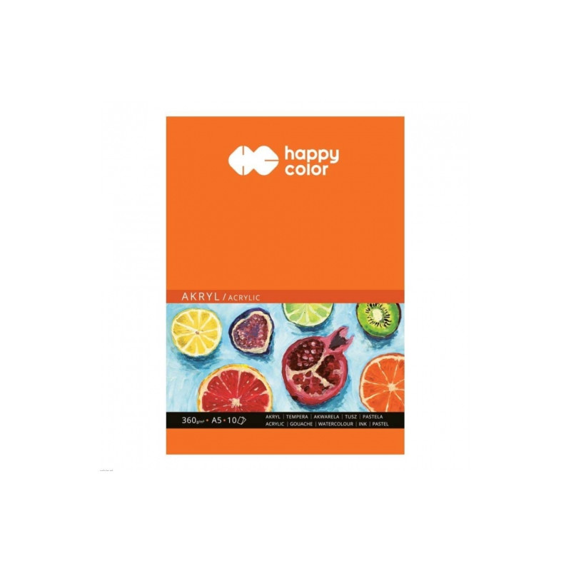 Block HAPPY COLOR for acrylic 360g 10 sheets