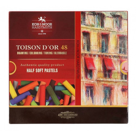 Kon-i-noor Toison D'or pastels dry halves 48 colors