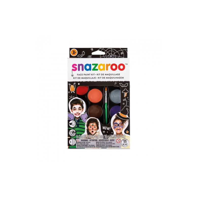 Snazaroo Halloween set of 8 face paints