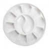 Meeden porcelain palette 12 chamber round 18cm