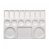 Meeden porcelain palette 17 rectangular chambers 16.5x23cm