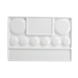 Meeden paleta porcelanowa 17 komorowa prostokątna 16.5x23cm - sklep pl