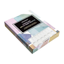 Meeden porcelain palette 17 rectangular chambers 16.5x23cm
