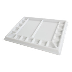 Meeden porcelain palette 19 rectangular chambers 25x33cm