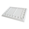 Meeden porcelain palette 19 rectangular chambers 25x33cm
