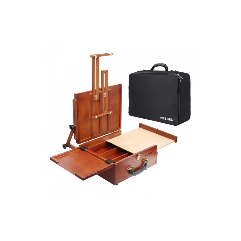 Meeden portable painting cassette with an easel and a briefcase XH-L5