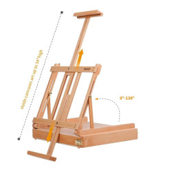 Meeden portable table easel with a drawer WO5B