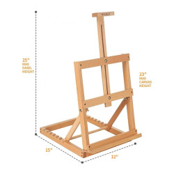 Meeden studio easel with H-frame - HJ-11