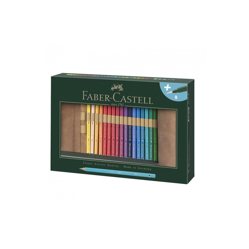 Faber-Castell polychromos zestaw 30 kredek w piórniku rolowanym  - skl