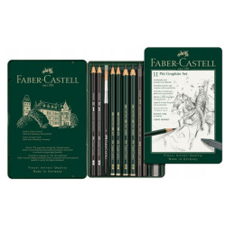 Faber-Castell pitt mały zestaw ołówków i grafitów - sklep plastyczny -