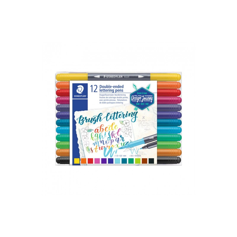 Staedtler lettering set of 12 double-sided pens