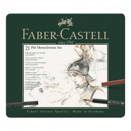 Faber-Castell pitt monochrome zestaw 21szt - sklep plastyczny - szał d