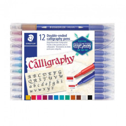 Staedtler calligraphy set of 12 double-sided pens