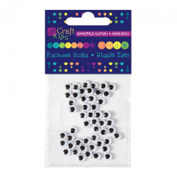 Dp Craft Self-adhesive moving eyelets 6mm 50pcs