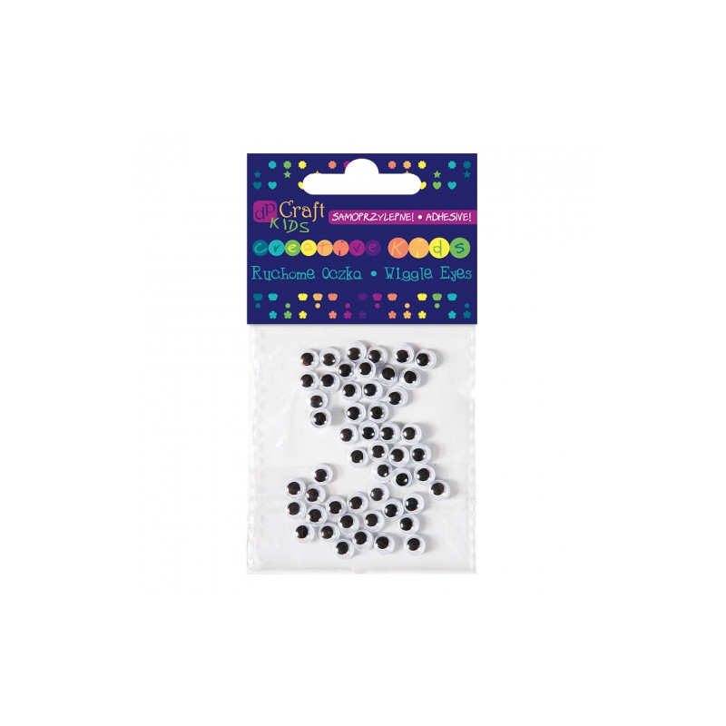 Dp Craft Self-adhesive moving eyelets 6mm 50pcs