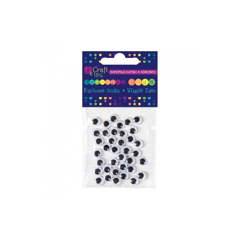 Dp Craft Self-adhesive moving eyelets 8mm 36pcs