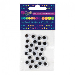 Dp Craft Self-adhesive moving eyelets 10mm 24pcs