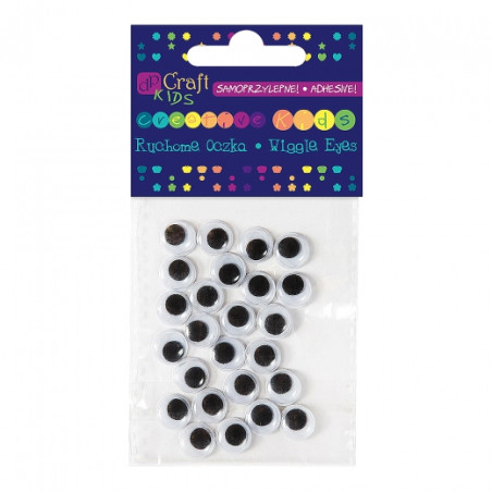 Dp Craft Self-adhesive moving eyelets 10mm 24pcs