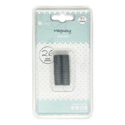 Dp Craft magnesy 10x3mm 26 szt - sklep plastyczny - szał dla plastyków