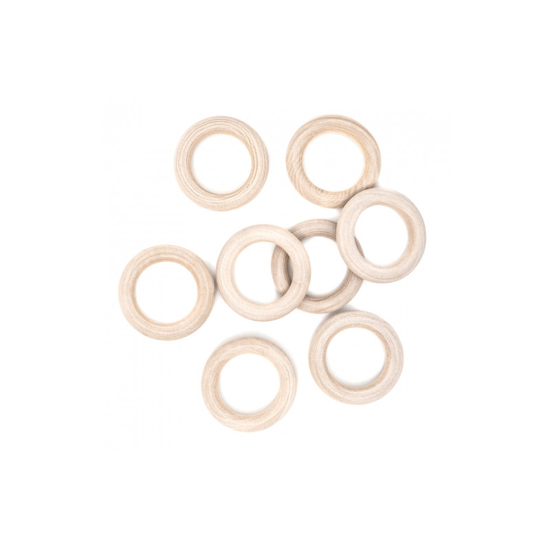 Dp Craft macrame wooden circle 45mm 8 pcs