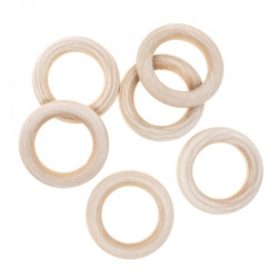 Dp Craft wooden macrame circles 55mm 6 pcs